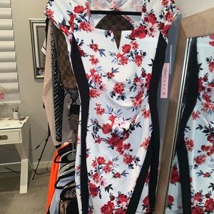 Floral Print Midi Dress